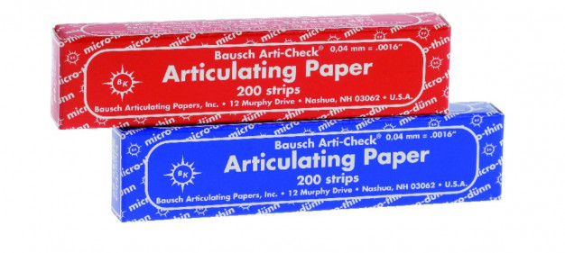 Papier d’occlusion Arti-Check BAUSCH - Les carnets de bandes droites 200 feuilles - Bleu Papier d’occlusion Arti-Check BAUSCH - Les carnets de bandes droites 200 feuilles - Bleu