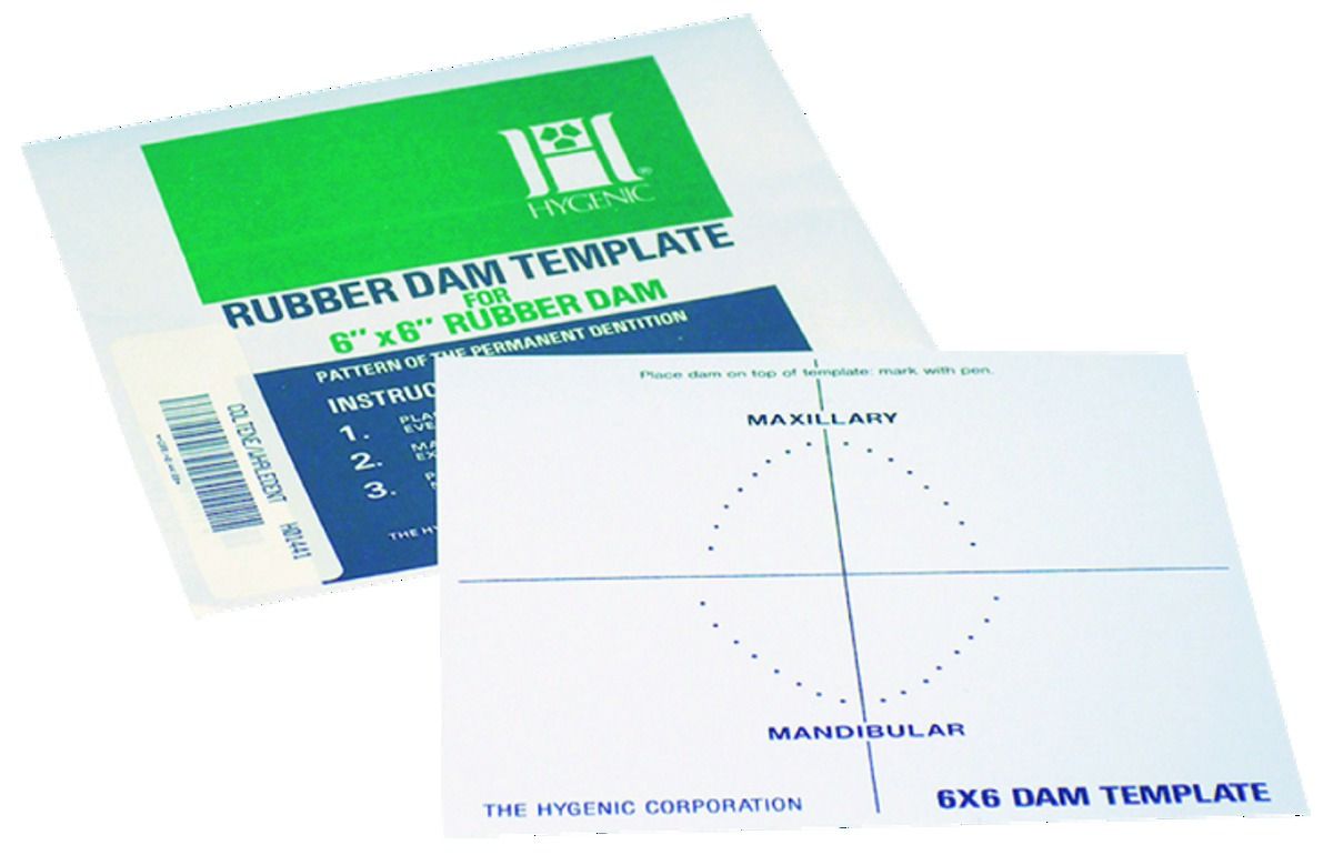Guide perforé digue 15cm 6X6 HYGENIC Guide perforé digue 15cm 6X6 HYGENIC