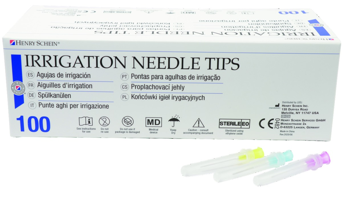 Aiguille d’irrigation - Canalaire - Stérile - 27G - Ouverture latérale - Jaune - Boîte de 100 - Henry Schein Aiguille d’irrigation - Canalaire - Stérile - 27G - Ouverture latérale - Jaune - Boîte de 100 - Henry Schein