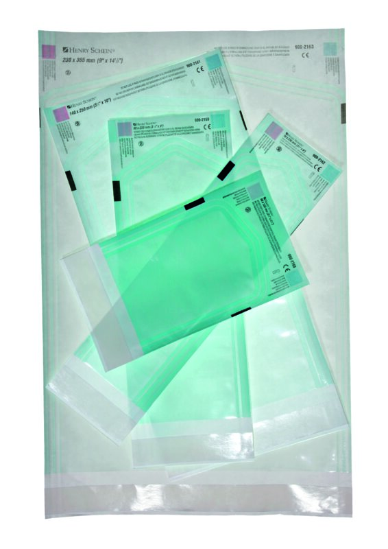 Sachets de stérilisation - Henry Schein - 75 x 300 mm - Boîte de 500