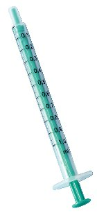 Seringues jetables HENRY SCHEIN - 1 ml Luer Lock 2 corps - piston sans latex, sans PVC, non pyrogène - Boîte de 100