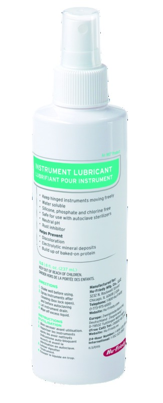 Huile HU-FRIEDY - Lubrifiant ILS - Spray de 236ml Huile HU-FRIEDY - Lubrifiant ILS - Spray de 236ml