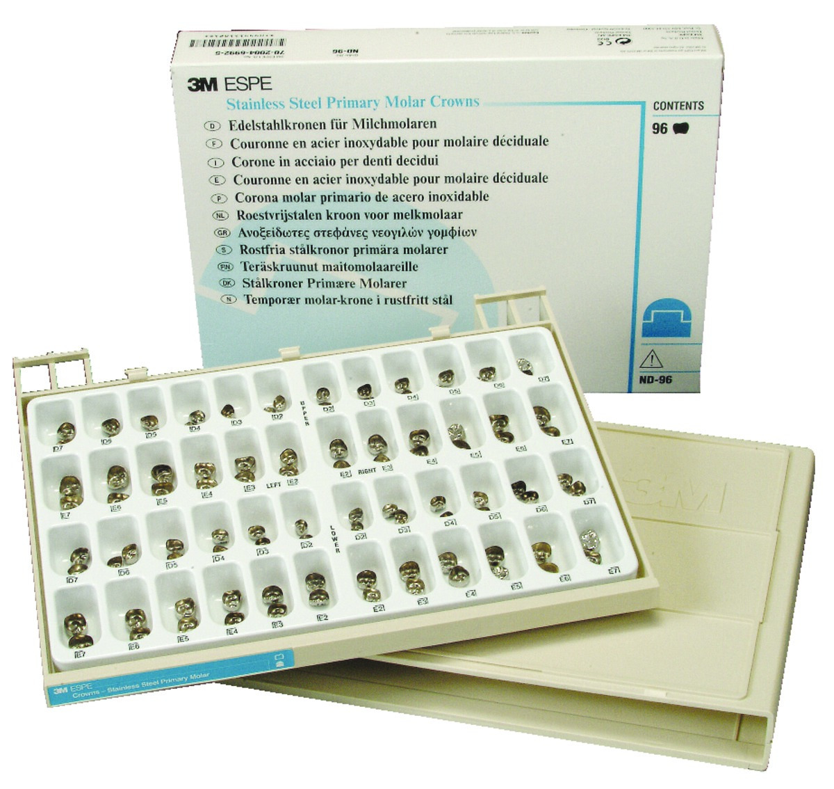 Couronnes provisoires 3M - Dents temporaires - EUL6 - Boîte de 5 Couronnes provisoires 3M - Dents temporaires - EUL6 - Boîte de 5