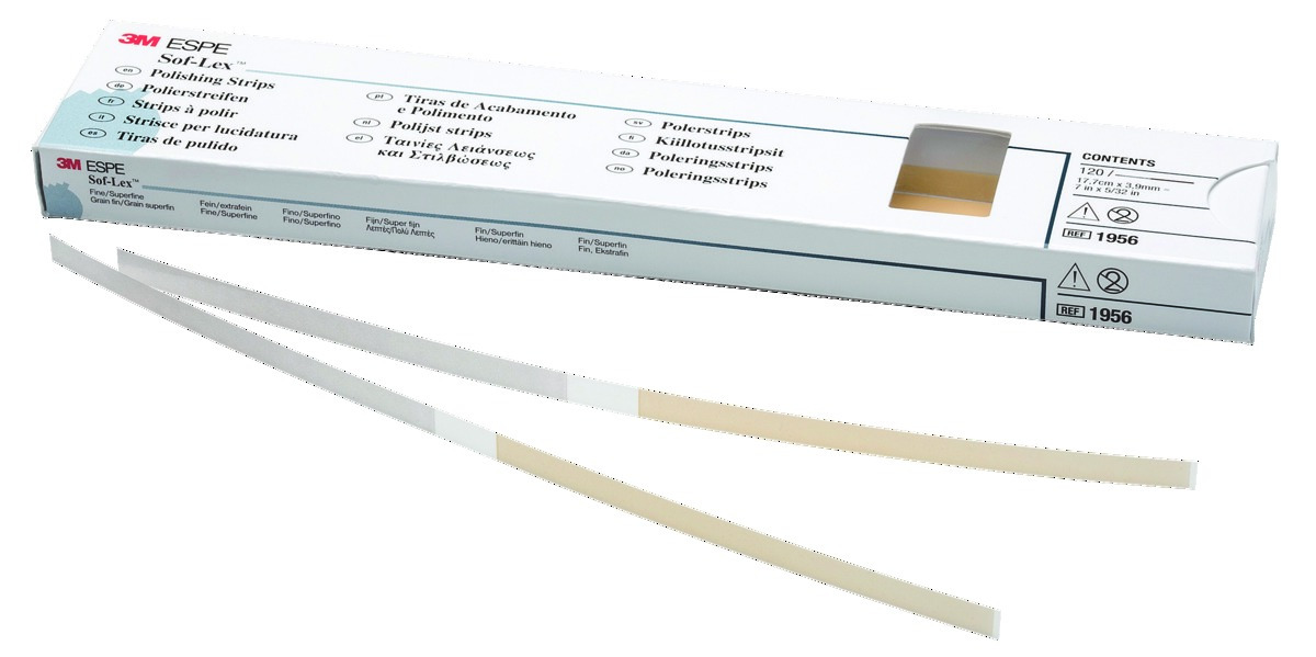 Strips SOF-LEX 3M ESPE - Fin/Extra Fin - 4mm - Boîte de 120 Strips SOF-LEX 3M ESPE - Fin/Extra Fin - 4mm - Boîte de 120