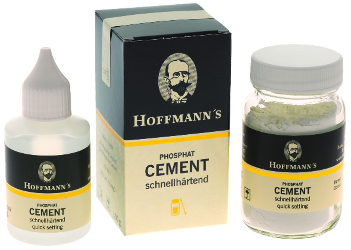 Ciment Oxyphosphate de zinc HOFFMANN - Poudre n°3 - Prise rapide - Flacon de 100g Ciment Oxyphosphate de zinc HOFFMANN - Poudre n°3 - Prise rapide - Flacon de 100g