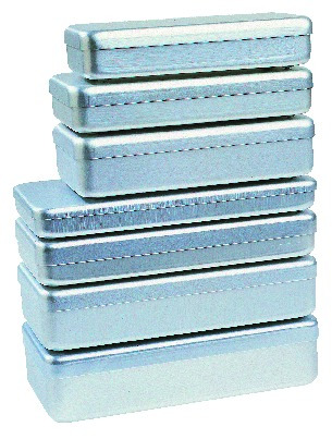 Boîte aluminium non perforée NICHROMINOX - 18x9x3cm - Gris Boîte aluminium non perforée NICHROMINOX - 18x9x3cm - Gris