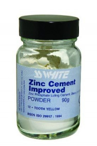 Zinc Cement SS WHITE - Poudre Jaune - Flacon de 230g