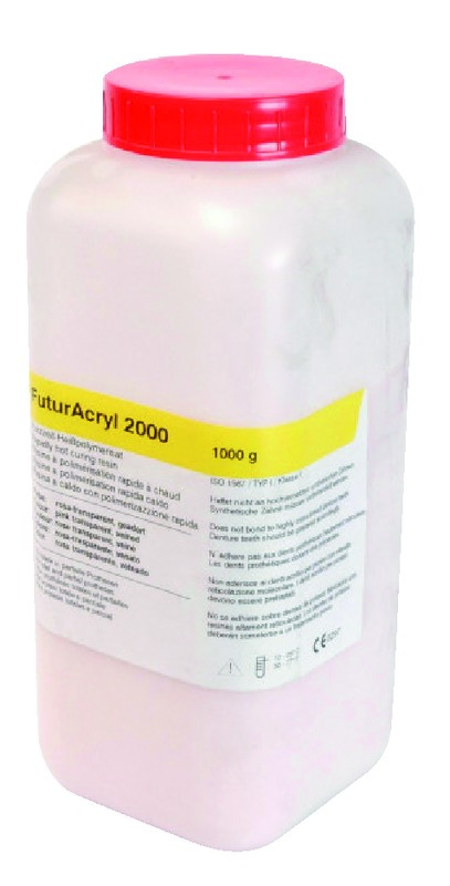 FuturAcryl 2000 UGIN’DENTAIRE - La poudre de 1 kg - Rose transparent veiné