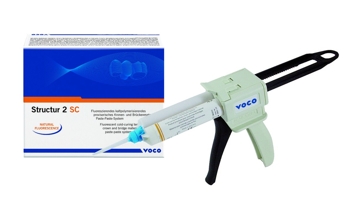 Structur 2 Sc VOCO - Cartouche 76 g + Embouts - Réassort A2 Structur 2 Sc VOCO - Cartouche 76 g + Embouts - Réassort A2