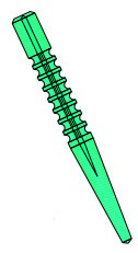 Tenons Cylindro-Coniques Provisoires STABYL - La recharge de 12 - Verts - 2P Tenons Cylindro-Coniques Provisoires STABYL - La recharge de 12 - Verts - 2P