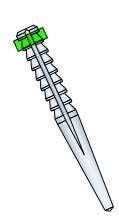 Tenons Cylindro-coniques Titane STABYL - Vert - Lot de 6 Tenons Cylindro-coniques Titane STABYL - Vert - Lot de 6