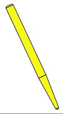 Tenons Cylindro-Coniques Empreintes STABYL - Jaunes - X1E - par 12 Tenons Cylindro-Coniques Empreintes STABYL - Jaunes - X1E - par 12
