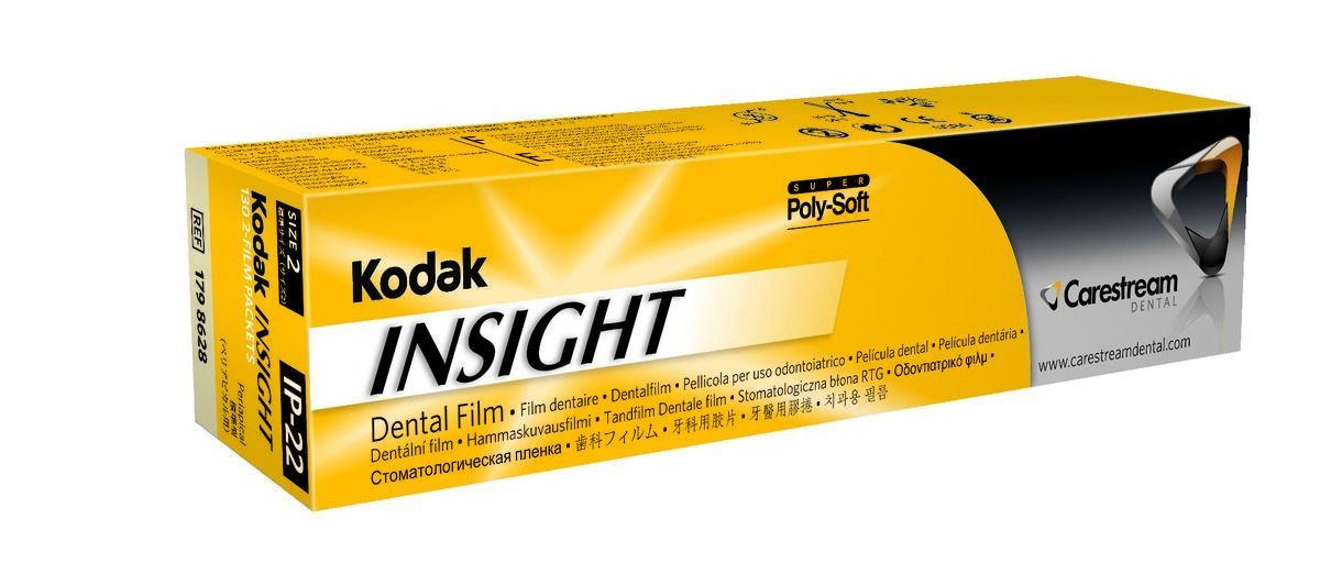 Films Insight CARESTREAM DENTAL - Doubles - IP-22C - clinasept - Boîte de 100