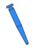 Tenons Empreintes Retentifs STABYL - Bleus - X2 Ret 13.5 - par 12 Tenons Empreintes Retentifs STABYL - Bleus - X2 Ret 13.5 - par 12