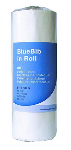 Bavettes Bluebib On Roll STERIBLUE - Blanc - Boîte de 80