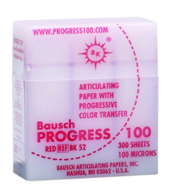 Papier Progress 100, 100µ, BAUSCH - BK52 - rouge - Boîte de 300 feuilles
