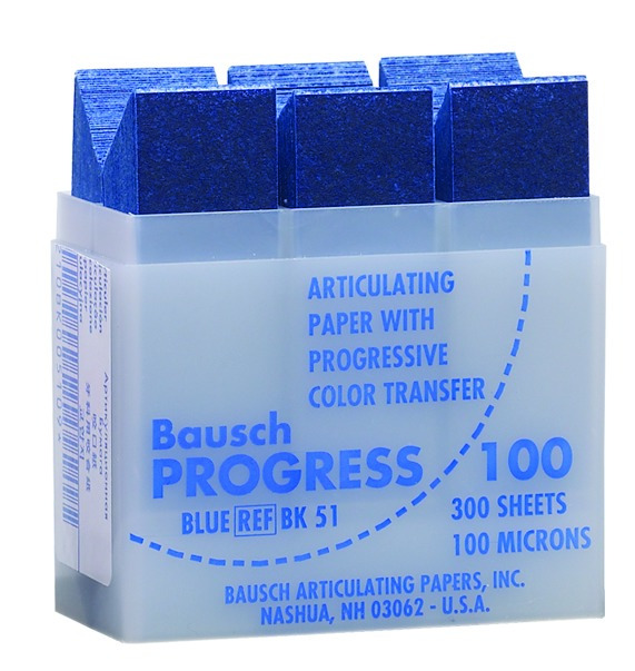 Papier Progress 100, 100µ, BAUSCH - BK51 - bleu - Boîte de 300 feuilles Papier Progress 100, 100µ, BAUSCH - BK51 - bleu - Boîte de 300 feuilles
