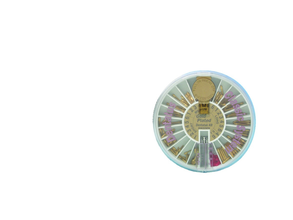 Screw-Posts dorés Surtex DENTATUS - Coffret de 60