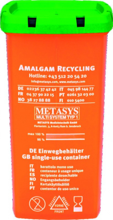 Cassette de récupération d'amalgame MST1 METASYS Cassette de récupération d'amalgame MST1 METASYS