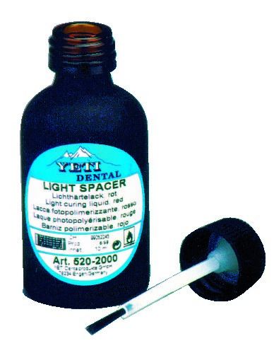 Light Spacer Yeti Dental - Rouge - 10 µm - Le flacon de 10 ml