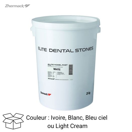 Plâtre Elite Model Fast ZHERMACK - le seau de 25kg