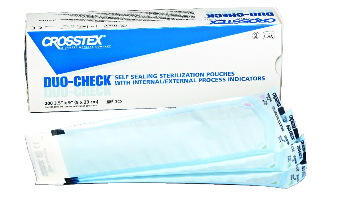 Sachets Duo-Check CROSSTEX - 9 x 13 cm - Boîte de 200 Sachets Duo-Check CROSSTEX - 9 x 13 cm - Boîte de 200