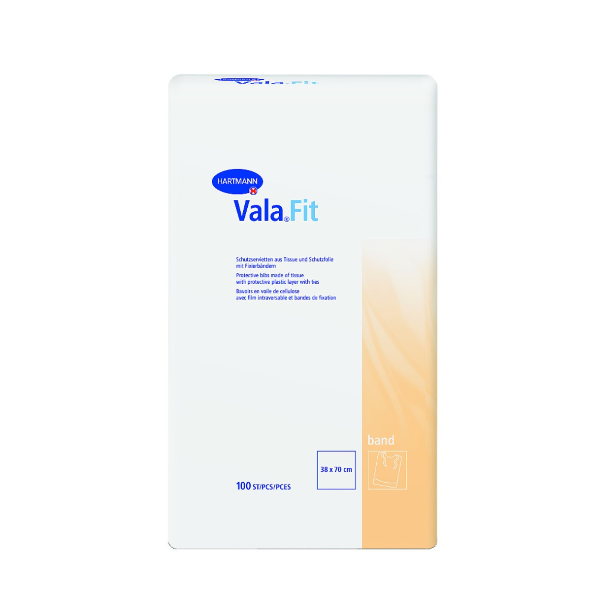 Bavoirs Valafit Plus HARTMANN - Boîte de 100 Bavoirs Valafit Plus HARTMANN - Boîte de 100