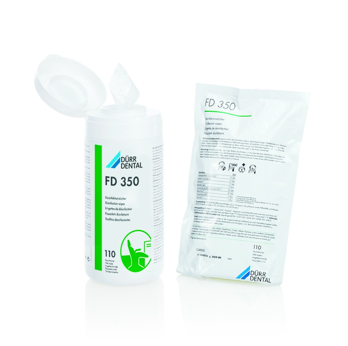 FD 350 CLASSIC LINGETTES RECHARGE 12X110 DURR DENTAL FD 350 CLASSIC LINGETTES RECHARGE 12X110 DURR DENTAL