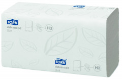 Essuie-mains pliés en Z TORK - Le carton de 15 paquets (3750) - Blanc
