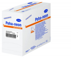 Gants de chirurgie Peha Neon sans latex Powder Free HARTMANN - Taille 6,5 - Boîte de 50 paires