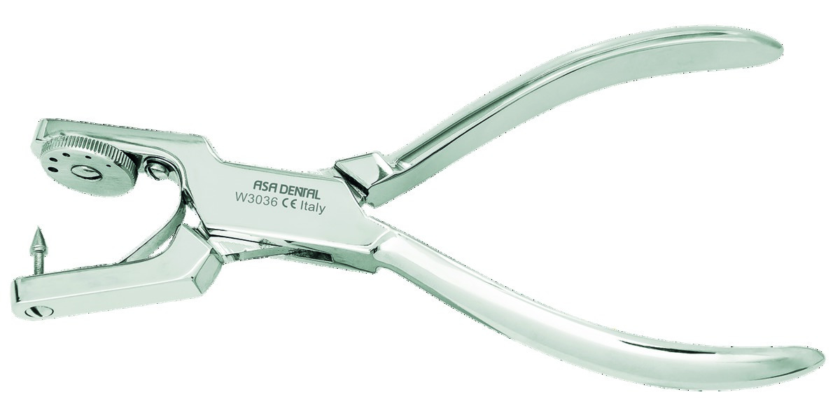 Instrument pour digue ASA LADY - Pince à perforer Ainsworth Instrument pour digue ASA LADY - Pince à perforer Ainsworth