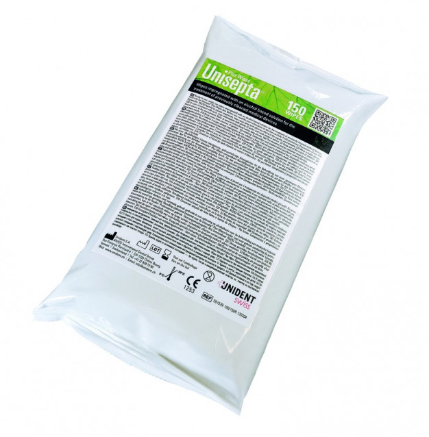 Unisepta Plus Wipes UNIDENT - Recharge de 150 unités Unisepta Plus Wipes UNIDENT - Recharge de 150 unités