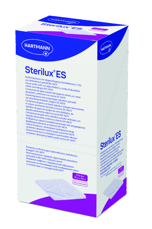Compresses Sterilux 10x10cm - Boîte de 25x5 - HARTMANN Compresses Sterilux 10x10cm - Boîte de 25x5 - HARTMANN