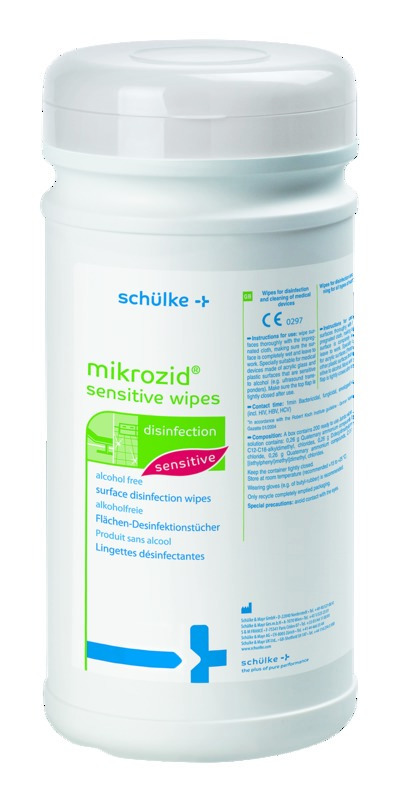 Mikrozid sensitive SCHULKE - Boîte de 200 lingettes Mikrozid sensitive SCHULKE - Boîte de 200 lingettes