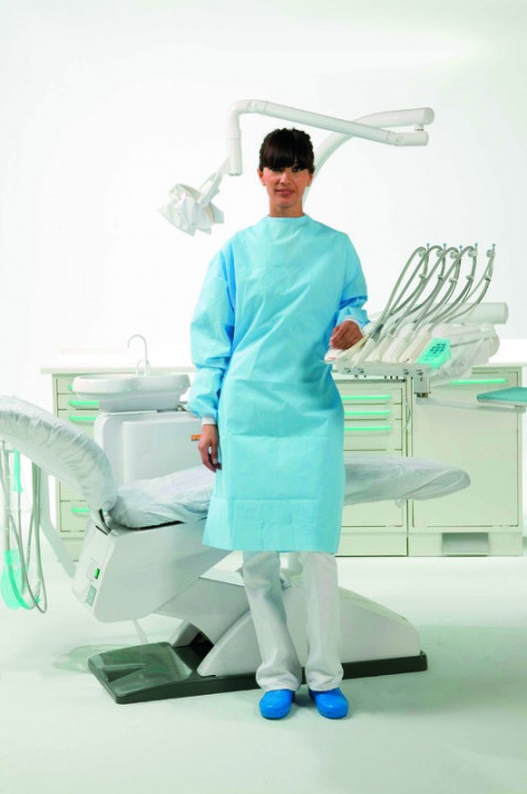 Blouse de chirurgie stérile OMNIA - Microfibre SMS - 112 cm - Lot de 12 Blouse de chirurgie stérile OMNIA - Microfibre SMS - 112 cm - Lot de 12