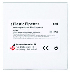 Pipettes plastiques PD - 1ml - Boîte de 5