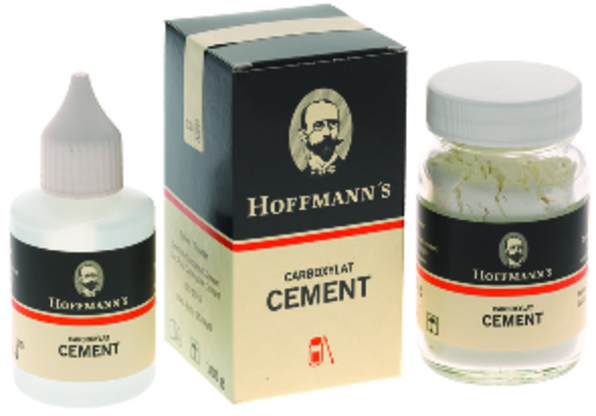 Ciment Carboxylate de zinc HOFFMANN - Jaune blanchâtre - Flacon de 100g  Ciment Carboxylate de zinc HOFFMANN - Jaune blanchâtre - Flacon de 100g