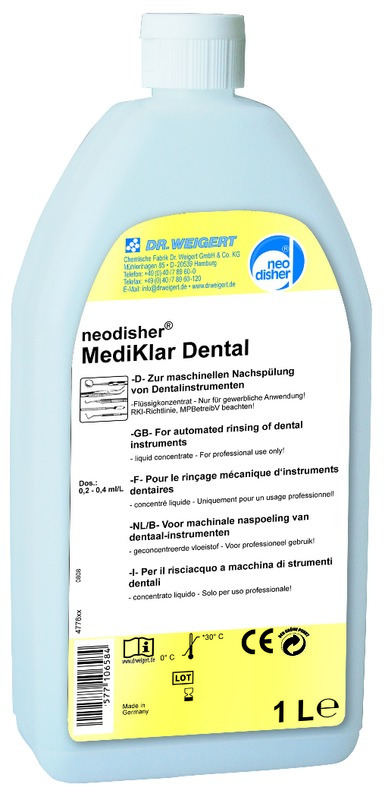 Neodisher Mediklar Dental Dr WEIGERT - Flacon de 1L Neodisher Mediklar Dental Dr WEIGERT - Flacon de 1L