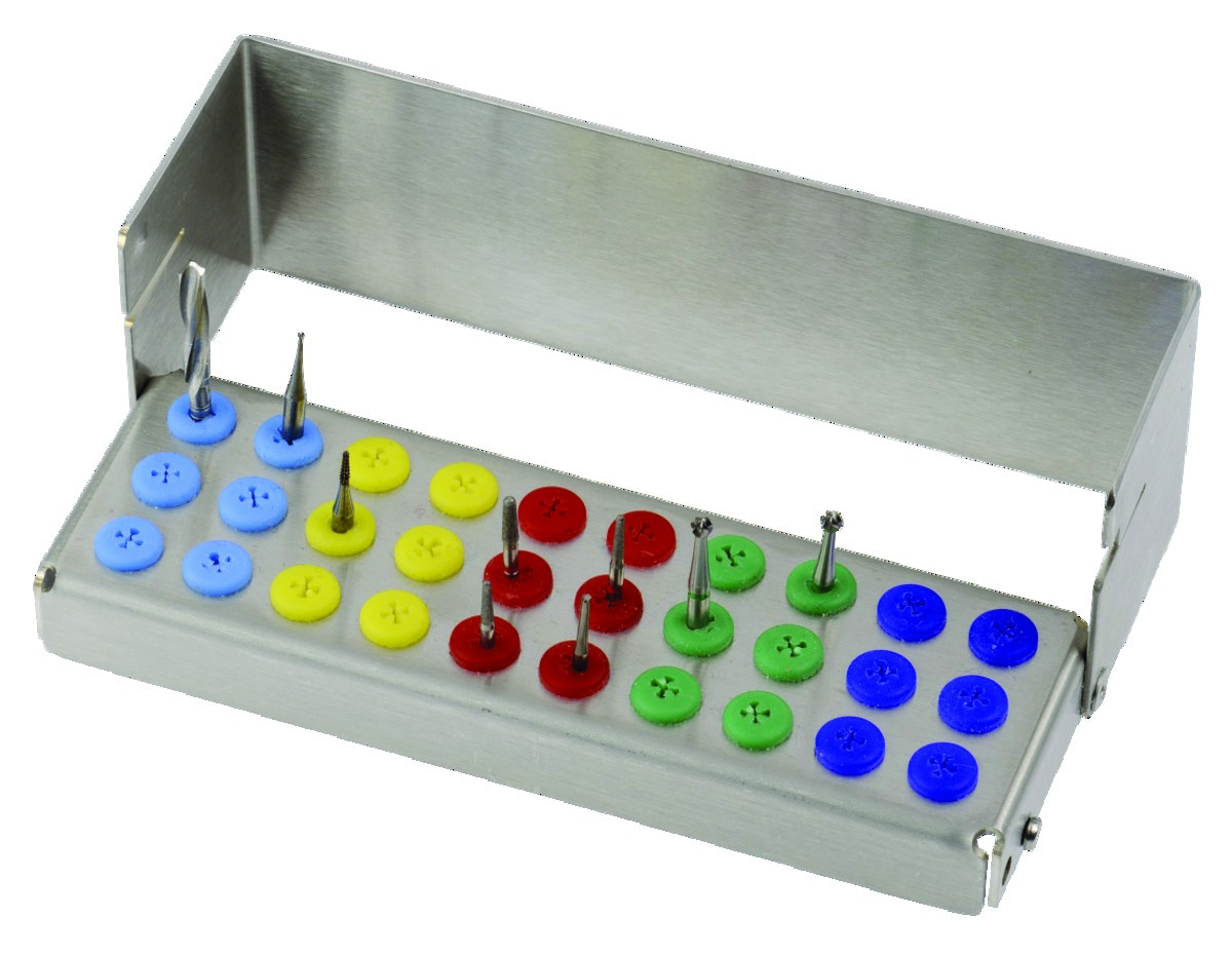 Porte-fraises Plug'in NICRHOMINOX - Support 30 perforations  Porte-fraises Plug'in NICRHOMINOX - Support 30 perforations