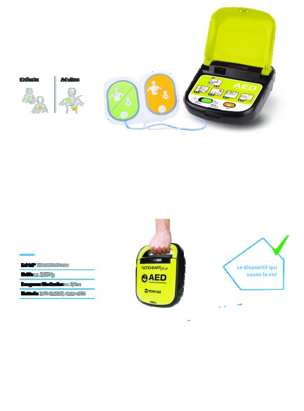 Défibrilateur DEA - TECHNOHEART
