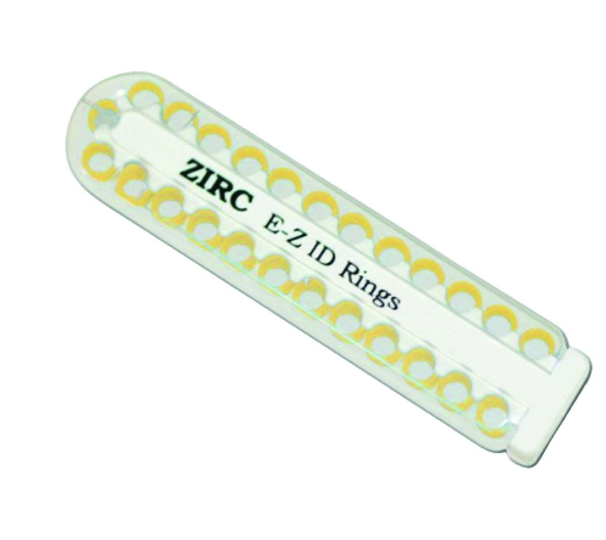 Anneaux E-Z ID grands 6 mm – 25 pcs – Néon Jaune – Codage couleur instruments Ø 5,1-8,6 mm – Silicone flexible autoclavable, évite mélanges