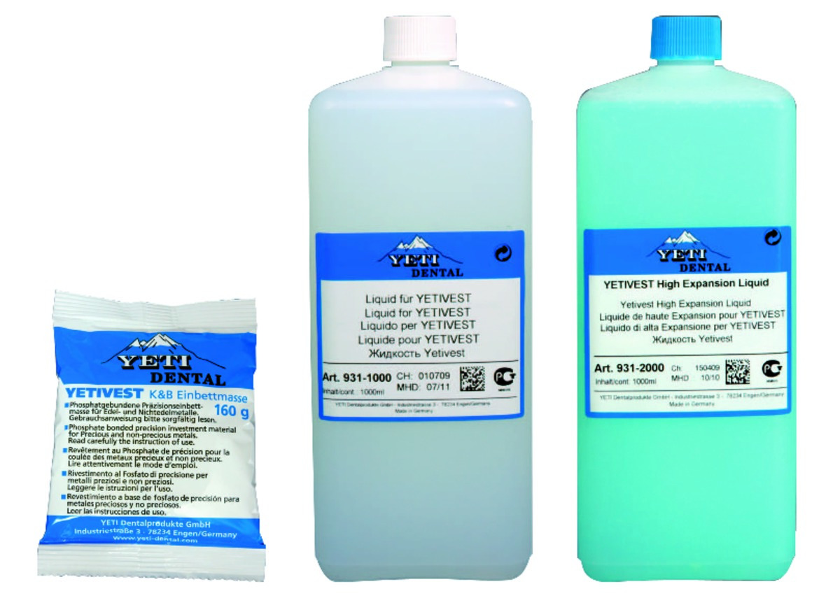 Yeti Dentalvest Yeti Dental La poudre + liquide (25 x 160 g + 1 l)