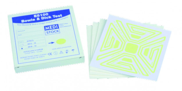 Tests Bowie Dick MEDISTOCK - Boîte de 20 Tests Bowie Dick MEDISTOCK - Boîte de 20