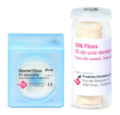 Fil Dentaire Nylon PD - Ciré - Distributeur Plast. - 25M