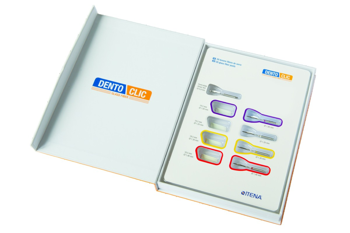 Tenons Fibre Verre Dentoclic ITENA - Translucide - Coffret 20 Tenons Fibre Verre Dentoclic ITENA - Translucide - Coffret 20