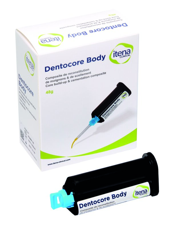 Dentocore Core Build up cartouche 50g + 50 embouts - blanc - ITENA 