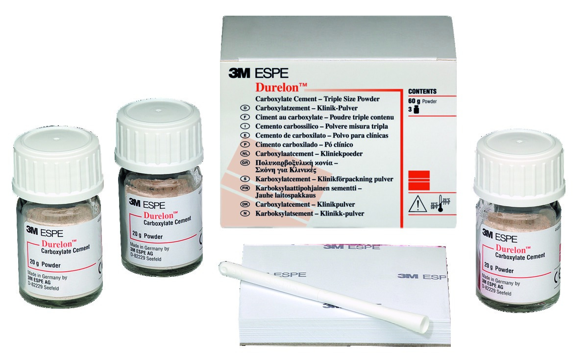 Durelon 3M - Poudre - Prise normale - Lot de 3 flacons de 20g Durelon 3M - Poudre - Prise normale - Lot de 3 flacons de 20g