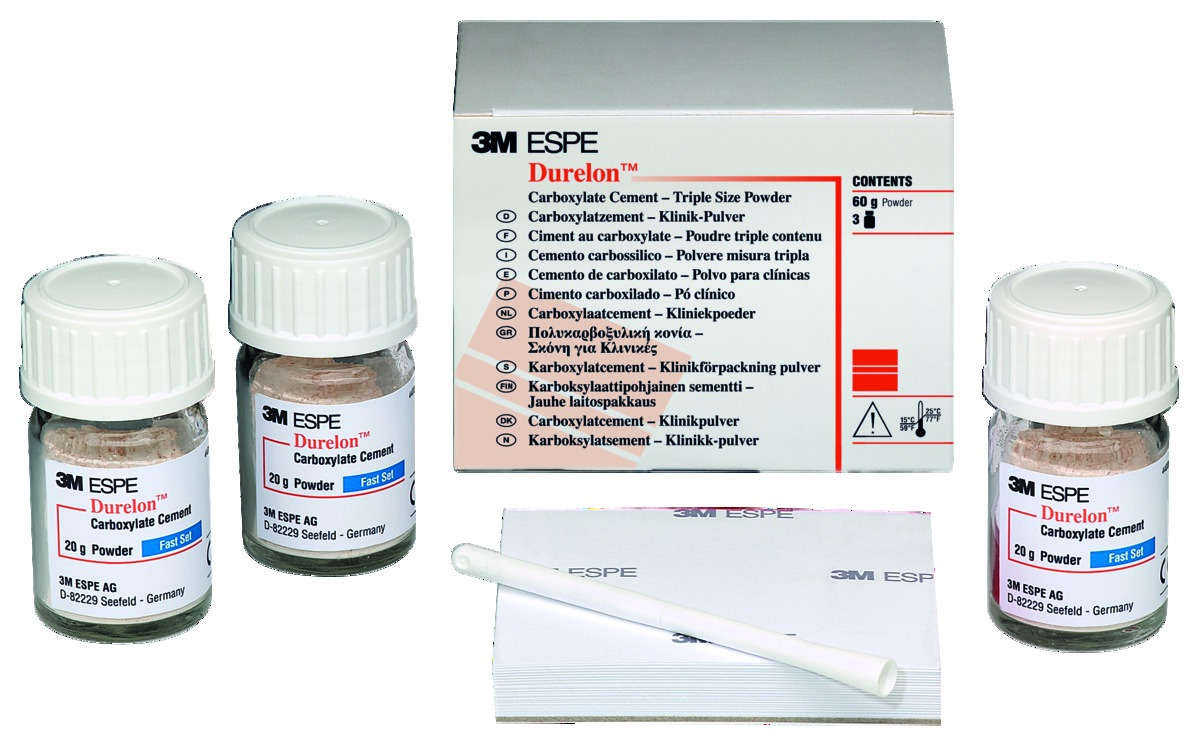 Durelon 3M - Poudre - Prise rapide - Lot de 3 flacons de 20g Durelon 3M - Poudre - Prise rapide - Lot de 3 flacons de 20g