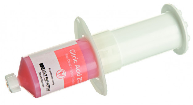 Citric Acid 20 % ULTRADENT - Seringue de 30ml Citric Acid 20 % ULTRADENT - Seringue de 30ml
