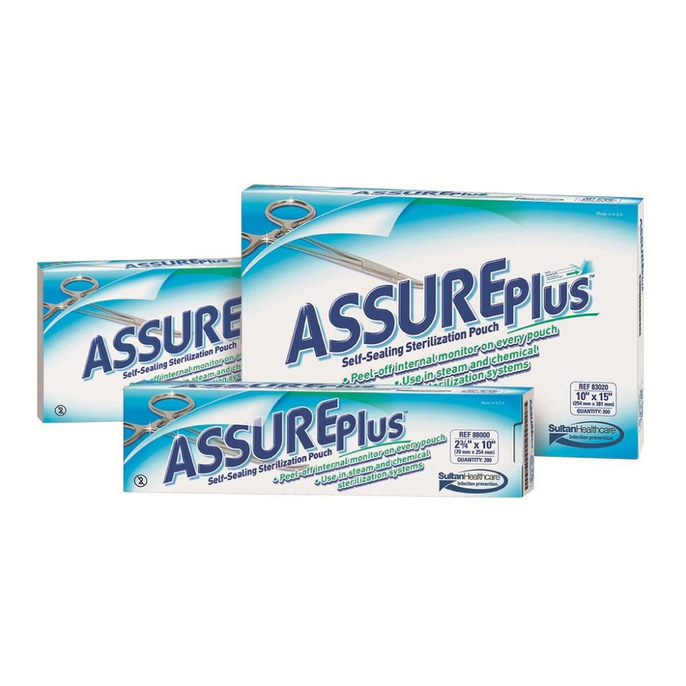 Sachets de stérilisation Assure Plus SULTAN - 133x191 mm - Boîte de 200 Sachets de stérilisation Assure Plus SULTAN - 133x191 mm - Boîte de 200